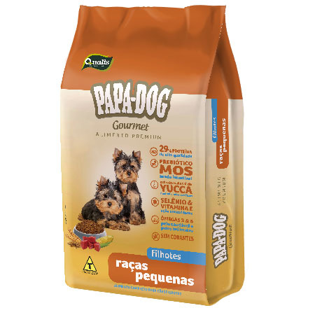 Papa Dog Gourmet Cão Filhote Raças Pequenas 