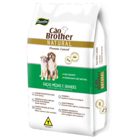 Cão Brother Natural Raças Médias e Grandes