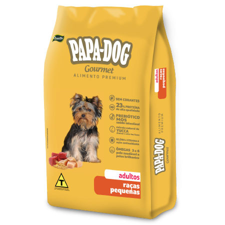 Papa Dog Gourmet Cão Adulto Raças Pequenas